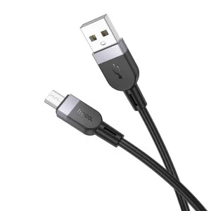 Cablu Hoco X109 silicone charging data cable Micro (L=2M) [Black]